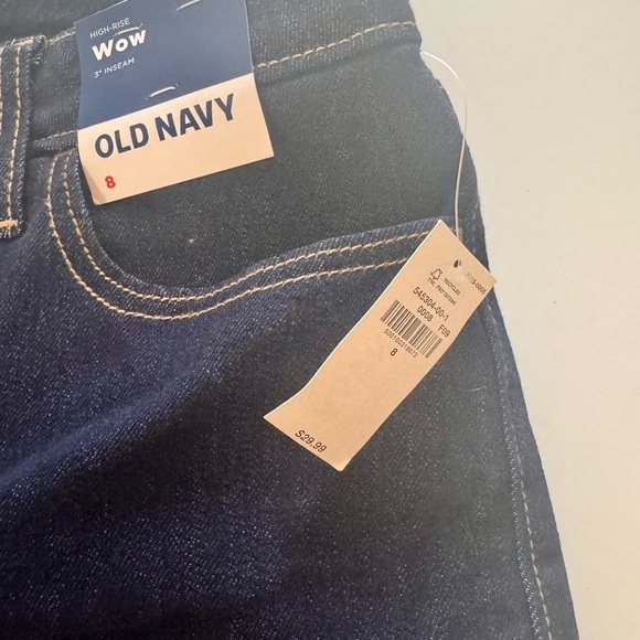 Old Navy Blue Jean Shorts Classic Cuffed Design - Picture 3 of 4